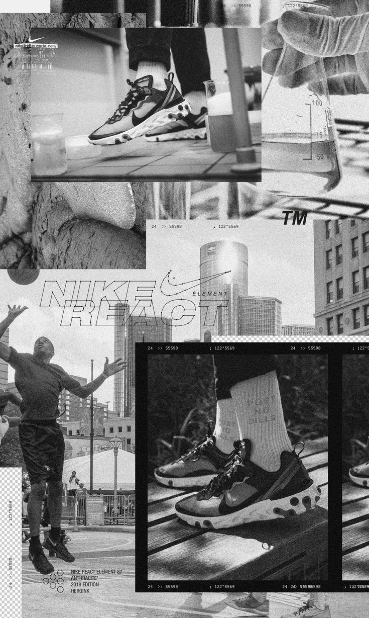 black and white collage with images of people skateboarding