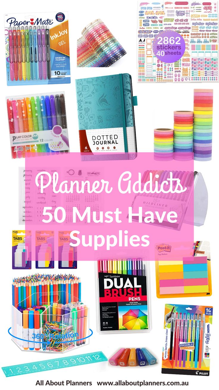 the top ten planner products that are available for purchase