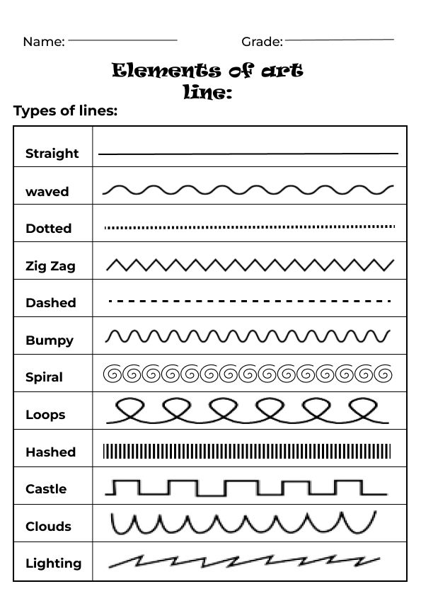 type of lines, type of Lines for Kids, type of lines in art, type of lines worksheet for kids, type of lines handout, elements of art, type of lines for kindergarten, type of lines for grade 1, elements of art line worksheet, elements of art worksheet pdf, lines of All Kinds, different kinds of lines, Elements of art handout and worksheet, line worksheet for preschool, line worksheet, line worksheet for kindergarten, line worksheet for grade 1, line in art, art worksheet, art worksheet for kids 5 Types Of Lines In Art, Basic Line Drawing Art Lessons, How To Teach Drawing Art Lessons, 7 Elements Of Art Line, Elements Of Line Art, Elements Of Arts Line, Line Practice Art, Line Art Elements Of Art, Different Lines Worksheet