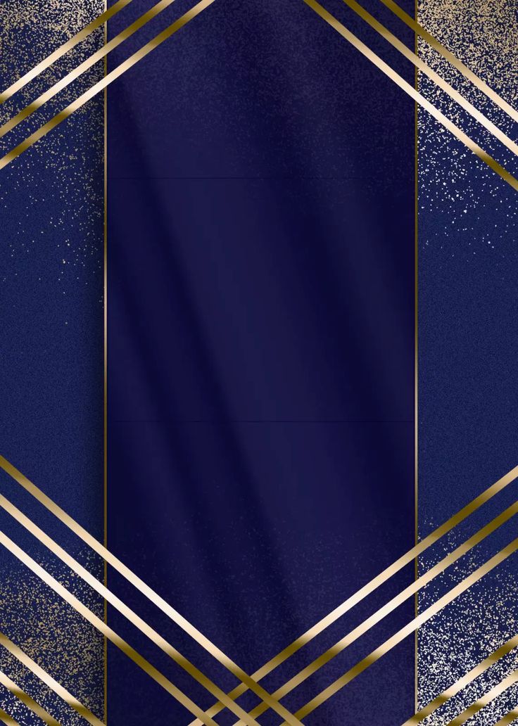 a blue and gold background with some lines