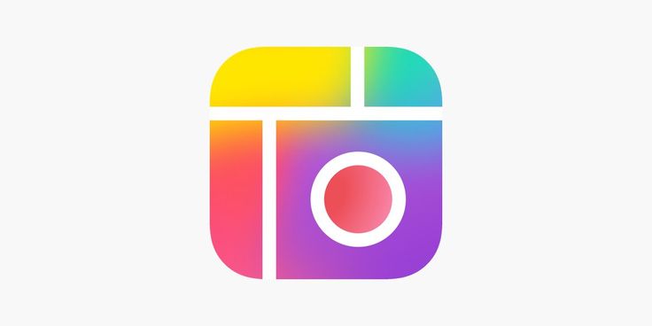 the instagram logo is shown with an image of a camera in the center and rainbow colors