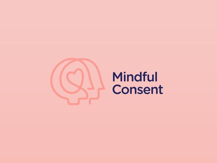 the mindful consent logo on a pink background