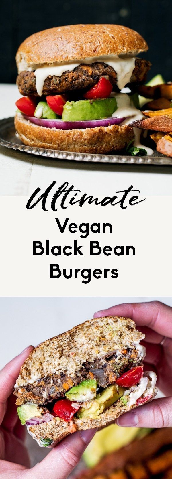 the ultimate vegan black bean burgers