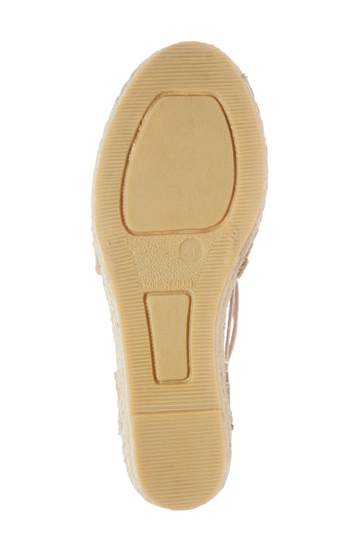 A cushy insole extends the everyday comfort of a breezy espadrille flat featuring a slingback strap and elasticized cords to perfect the fit. 1 1/4" heel; 3/4" platform (size 39) 3" strap height Slip-on style Textile upper and lining/synthetic sole Made in Spain Women's Shoes Beige Synthetic Espadrilles With Woven Sole, Beige Synthetic Espadrilles With Textured Sole, Casual Textile Beige Sandals, Casual Beige Textile Sandals, Everyday Slip-on Espadrilles With Cushioned Footbed, Slip-on Synthetic Espadrilles For Beach, Everyday Cushioned Slip-on Espadrilles, Casual Flat Heel Sandals For Walking, Casual Synthetic Espadrilles With Textured Sole