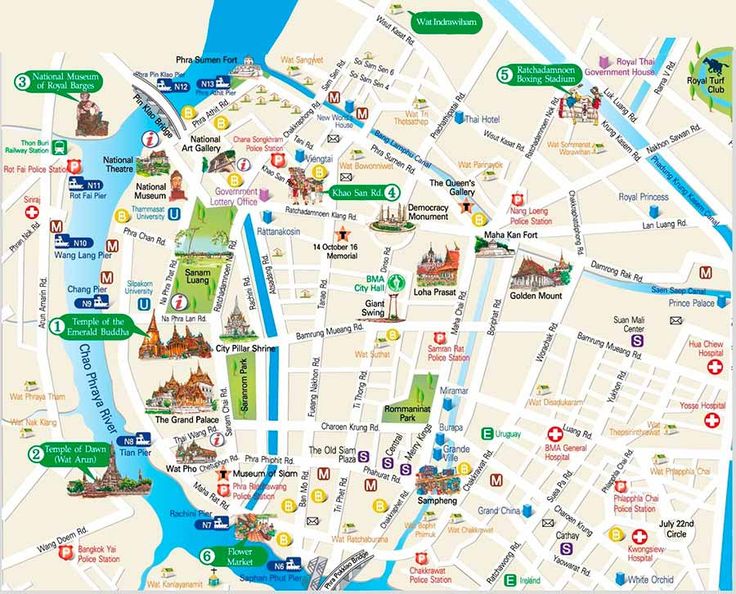 a map of the city and its attractions