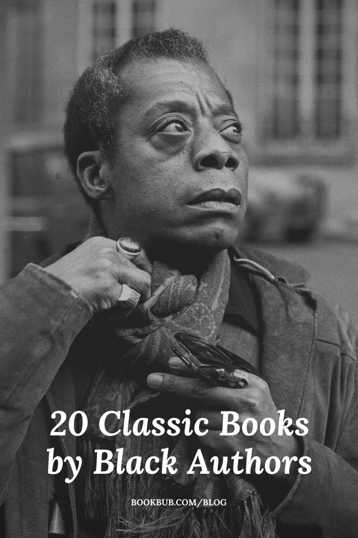 the cover of 20 classic books by black authors, with an image of a man holding a