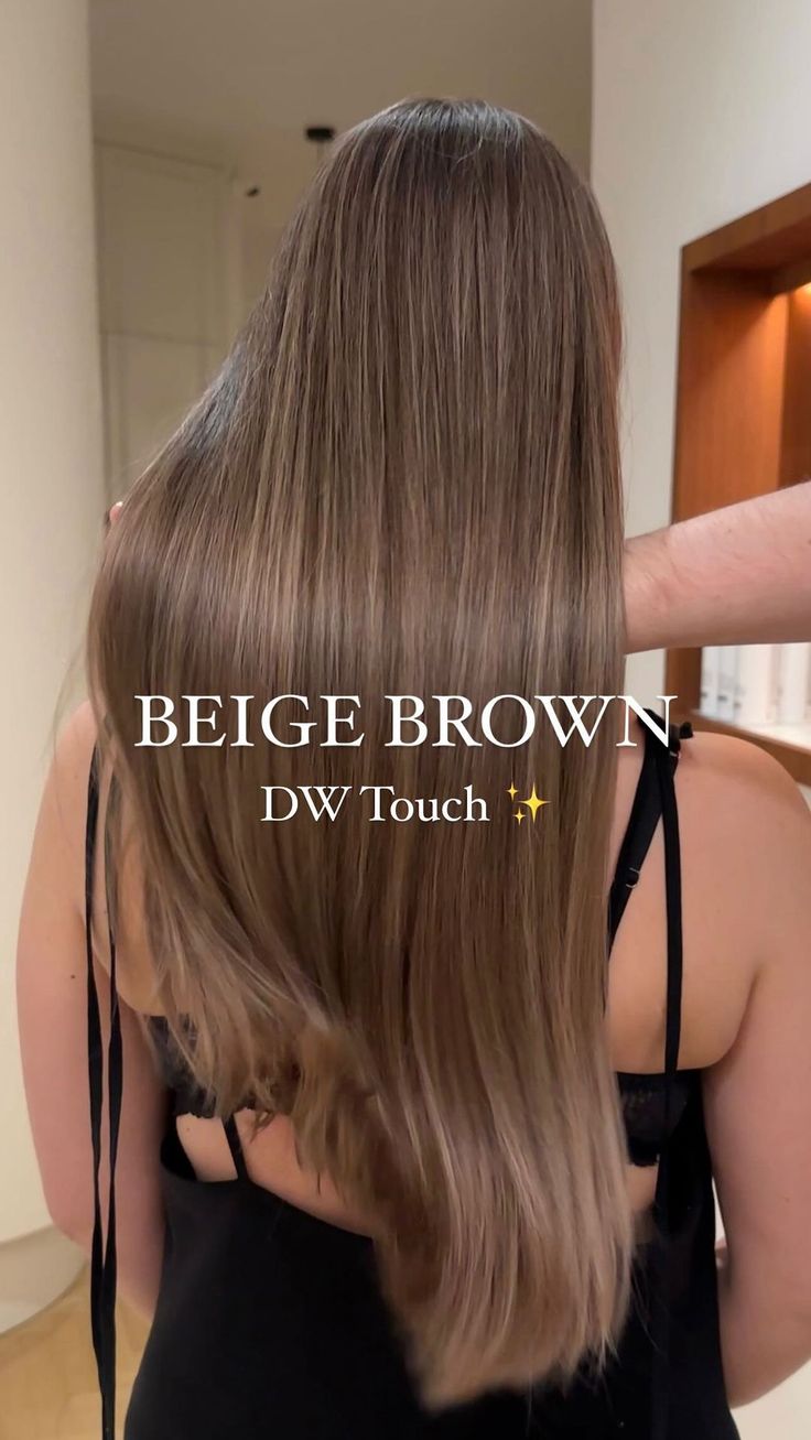 DW CREATIVE GROUP | Beige Brown 🐻🤎 DW Touch ✌🏻 Illuminating brown with fine highlights #airtouchoriginal #brownhair #beigehair #beigeblonde #hairdone… | Instagram Brown Hair Colors Charts, Ash Beige Highlights On Brown Hair, Beige Blonde Brown Hair, Beige Ash Brown Hair, Dark Blonde With Ash Highlights, Cool Toned Light Brown Hair With Highlights, Light Ash Brown Hair Color Formula, No Bleach Brown Hair Color, Cool Beige Brown Hair