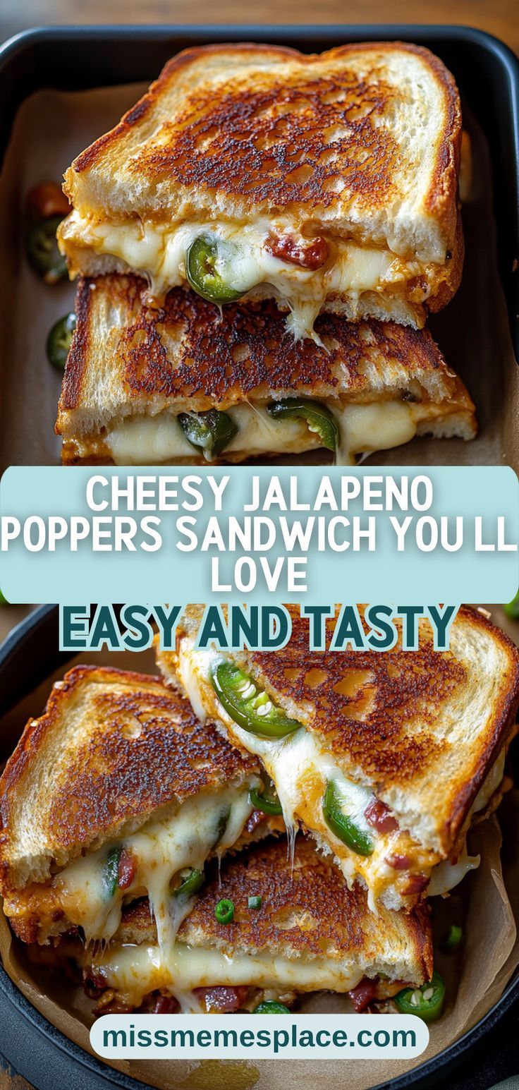 grilled cheese and jalapeno popper's sandwich youll love easy and tasty