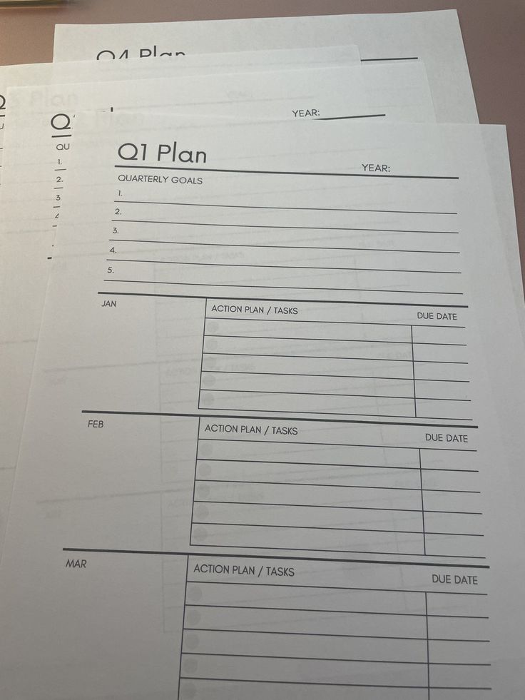 Quarterly Planner | Q1, Q2, Q3, Q4 Planning S Quarterly Goal Planning, Quarter Year Planner, Q1 Planning, Year Planner Template, Yearly Goal Setting, Planners 2024, Quarterly Planning, Quarterly Goals, Life Goal Planner