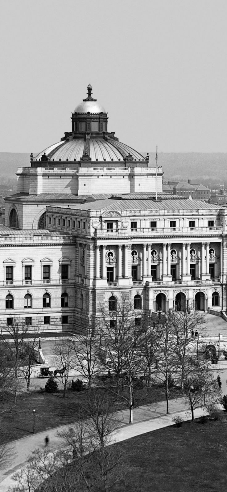 black and white photograph of the state capitol building