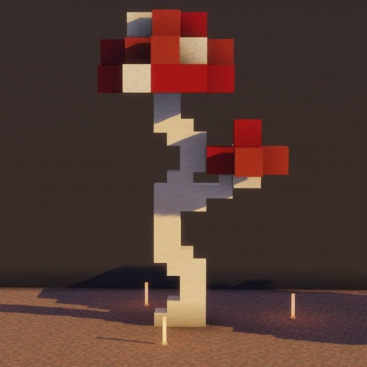 Mushroom Trees Minecraft, Cute Minecraft Sculptures, Minecraft Loch Ness Monster, Undertale Minecraft Builds, Minecraft Builds Ideas Creative, Mushroom Shop Minecraft, Minecraft Phoenix Statue, Minecraft Mushroom Aesthetic, Minecraft Mushroom Design