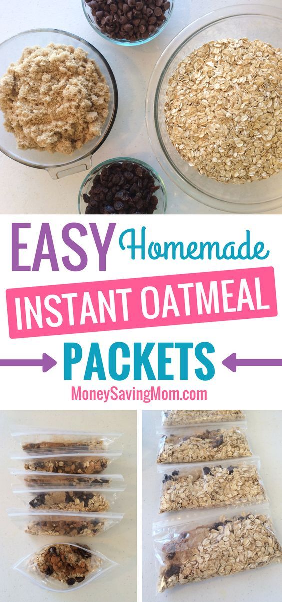 easy homemade instant oatmeal packets for breakfast