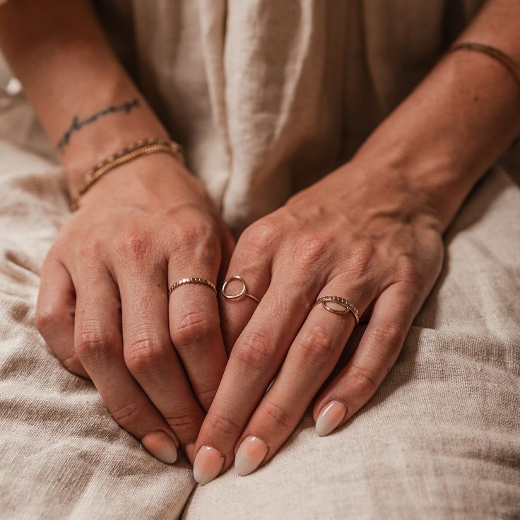 Make each day a sunny side up day with the Sunny Half Circle Stacking Ring. A dainty crescent perfect for layering atop your favourite stacking rings. These rings are handmade just for you and available in Gold Fill or Sterling Silver. As they are handmade, each one is unique. You may notice the tiny join where your ring has been soldered. Adjustable Stackable Initial Ring For Everyday, Dainty Stackable Initial Ring With Open Design, Dainty Stackable Initial Open Ring, Dainty Initial Open Ring Stackable, Dainty Rose Gold Initial Ring For Everyday, Adjustable Simple Initial Ring For Everyday, Dainty Adjustable Stackable Rings For Everyday, Everyday Stackable Midi Rings With Open Ring Shape, Adjustable Dainty Stackable Rings For Everyday