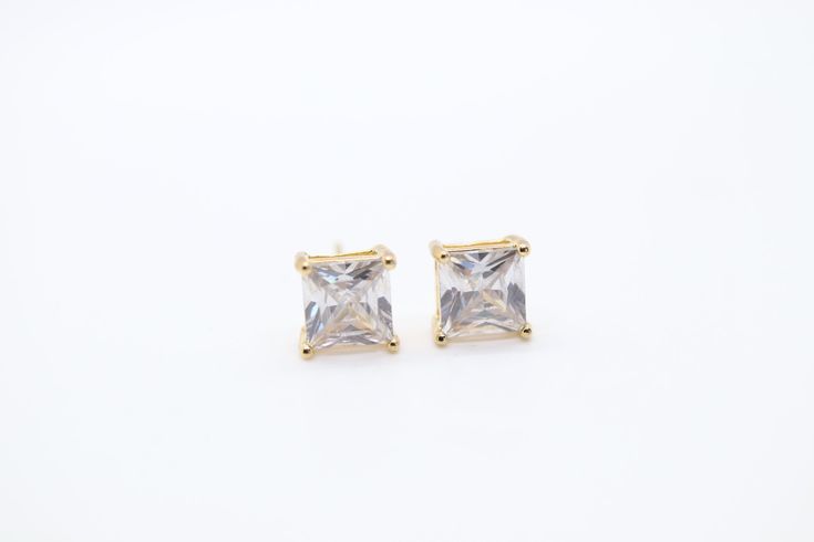 I'm interested in buying some earrings. I like the Gold Square CZ Stud Earrings that I saw on your website. However, they are a little too expensive for me. Do you have any other earrings that are similar? I'm open to other metals, such as silver, but I really like the square shape. I'm also interested in seeing if you have any other styles in a similar price range. I'm looking forward to hearing from you. Chic Formal Plug Earrings, Dainty Crystal Earrings For Formal Events, Dainty Crystal Earrings For Formal Occasions, Classic Tarnish Resistant Earrings For Party, Classic Party Earrings With Ear Wire, Dainty Nickel-free Earrings For Parties, Elegant Crystal Earrings Gift, White Fine Jewelry Earrings For Pierced Ears, Classic Cubic Zirconia Earrings For Gift