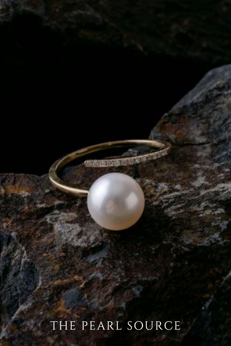 Enhance your style with our White South Sea Pearl & Diamond Valentina Ring! This exquisite piece offers timeless elegance, perfect for any occasion or milestone. With its lustrous pearl and sparkling diamonds, it makes an ideal gift for birthdays, anniversaries, or holidays. Designed to last, this ring will elevate your look from day to night, adding sophistication to any outfit. Discover the perfect blend of luxury and style with this stunning piece, ideal even for bridal jewelry. Wedding Ring Pearl, Ring Pearl Modern, Engagement Ring Pearl, Diamond And Pearl Ring, Pearl Ring Simple, Pearl Wedding Ring, Rings Pearl, Pearl Engagement Ring, Ring Pearl