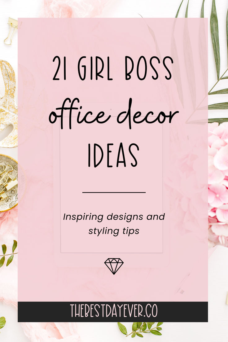 21 Girl Boss Office Decor Ideas: Inspiring Designs & Styling Tips Decorating My Work Office, Office Picture Ideas, Best Office Decor, Work Office Essentials Women Desk, Boss Lady Office Ideas, Office Focal Wall Ideas, Pretty Office Decor, Boss Babe Office Ideas, Work Office Aesthetic Woman