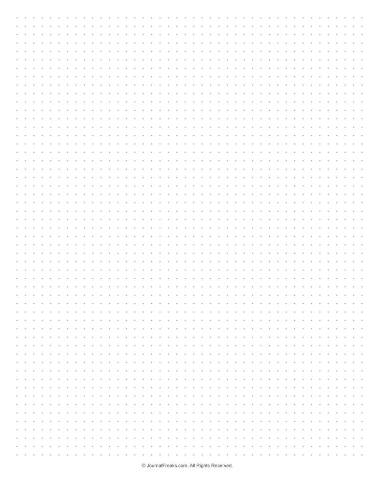 a white sheet of paper with dots on it