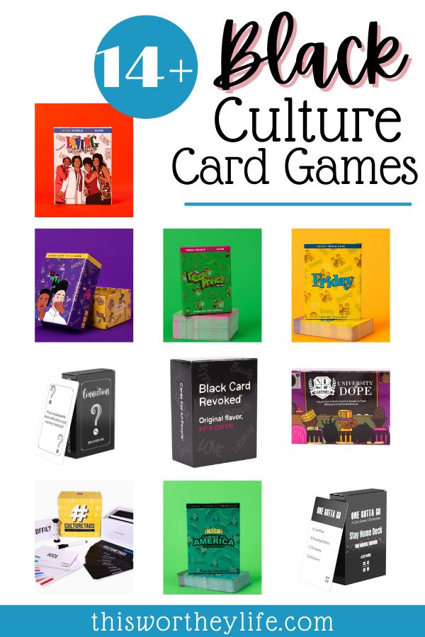 Need something fun to do during this time at home? Here is a list of the best Black Culture Card Games and more Black-Owned games to try. Perfect for holiday parties, family game nights, and even virtual zoom game nights! With so many choices, I'm sure you can find a new card game to try! Black Family Game Night, Black Game Night Ideas, 21st Games, Group Team Building Activities, Name Games For Kids, Group Activities For Adults, Black Games, Icebreakers For Kids, Teamwork Games