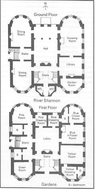 the floor plan for an old house with two floors and three rooms, including a second story