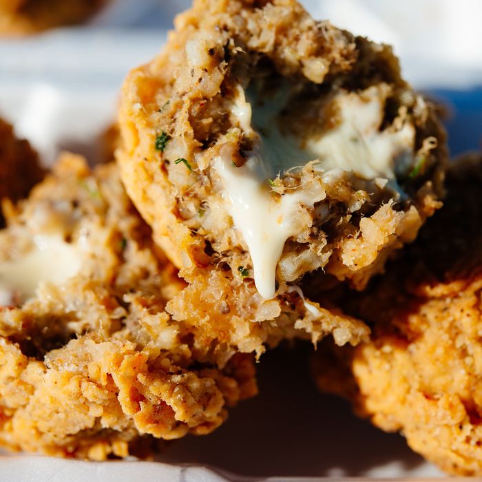 some fried food is sitting on a plate