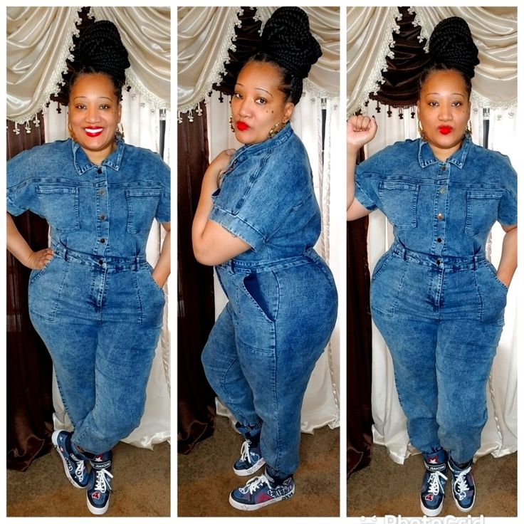 Made With Lightweight Cotton Denim Jumpsuit Has Plenty Of Stretch. How To Style Denim Jumpsuit, Jean Jumpsuit Outfit Black Women, Denim Jumpsuit Outfit Black Women, Denim Jumpsuit Outfit Winter, Jumpsuit Outfit Black Women, Denim Jumper Outfit, Jean Jumpsuit Outfit, Jumpsuit Outfit Winter, Denim Romper Outfit