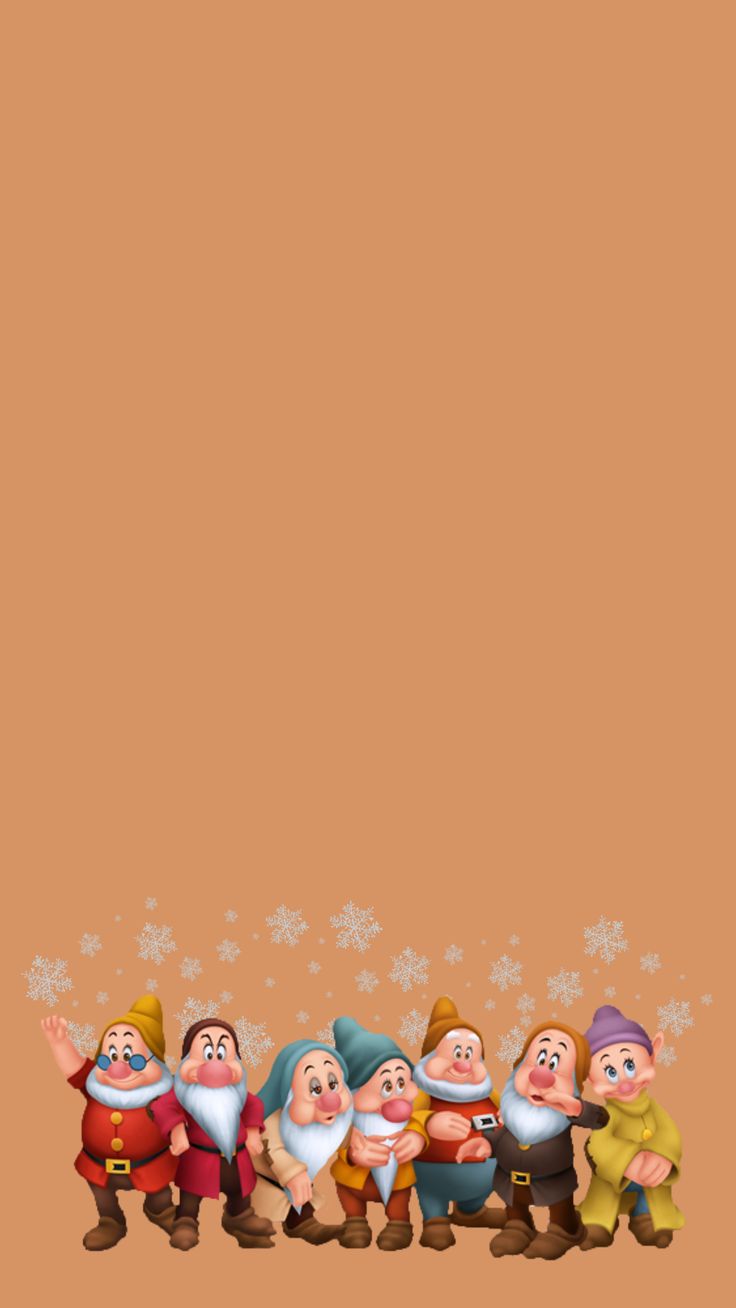 the snowman family is lined up in front of an orange background