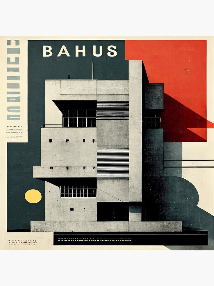 the cover of bauhs magazine with an image of a building