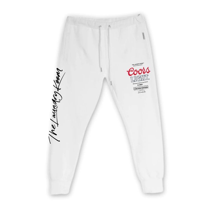 The Laundry Room X Coors X Uo Coors Light Official Tm Jogger Sweatpants Color: Ivory White Size: Medium Bottle Opener Included Rare, Limited Edition, Collector’s Item Please No Low Ball Offers!!! The Laundry Room X Coors Light ‘94 Logo Limited Edition Sweats Are Intended For Adults Of Legal Drinking Age. Using The Made From A Custom Milled Premium French Terry Blend To Create A Flattering Yet Luxuriously Cozy Jogger Fit. You’ll Need A Good Shot Of Motivation To Ever Escape Out Of This Not-So-Bas White Casual Pants With Graphic Print, Casual White Pants With Graphic Print, White Cotton Pants With Graphic Print, White Graphic Print Pants For Streetwear, White Graphic Print Pants For Loungewear, Urban Outfitters Cotton Bottoms, Urban Outfitters White Cotton Bottoms, White Relaxed Fit Bottoms With Graphic Print, Fitted White Graphic Print Pants