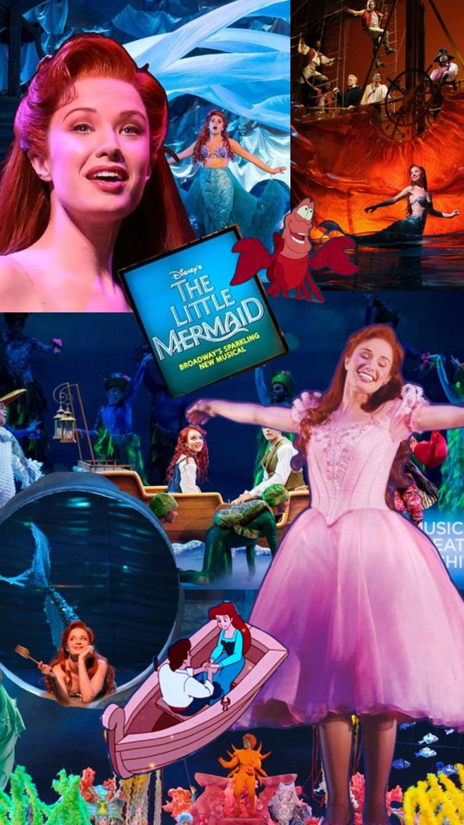 #littlemermaid The Little Mermaid Broadway, Mermaid Collage, Little Mermaid, The Little Mermaid, Broadway, Mermaid, Sparkle, Collage, Disney