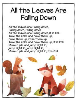 a poem written in the language of fall with an image of two foxes and leaves