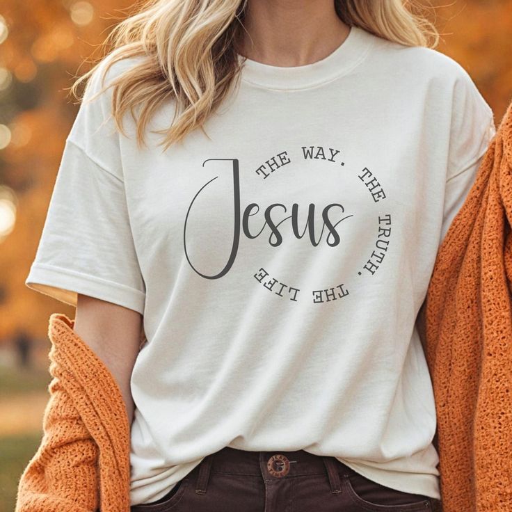 Introducing our beautiful Comfort Colors Christian shirts for women, featuring the powerful reminder that God is good all the time. This uplifting message is displayed on this soft and comfortable shirt, making it a perfect addition to your wardrobe. Embrace your faith in style with this inspiring design that will surely brighten your day and spread positivity wherever you go. Perfect for everyday wear or as a thoughtful gift for a loved one who values their faith. Add this unique and meaningful shirt to your collection today! ✦ PRODUCT DETAILS ✦ ✔ Style: Comfort Colors 1717 Shirt Embrace timeless style with our Comfort Colors 1717 shirt, renowned for its softness and classic worn-in look that only gets better with time. ✔ Material: 100% Cotton Crafted from 100% cotton, this shirt provides Church Shirt Designs, Christian Shirts For Women, Jesus Graphic, Scripture Shirt, Jesus Sweatshirts, Church Shirt, Bible Verse Shirt, Shirt Making, Comfort Colors Sweatshirt