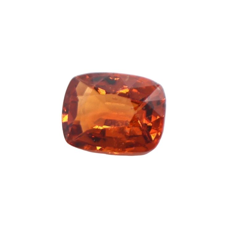 Orange garnets are a classic gemstone that we make sure to keep in our collection. These are perfect for earrings and are a must-have for those born in January. Their vivid orange color allows them to stand out as a center stone. Message us for setting options! Classic Faceted Amber Jewelry, Classic Orange Jewelry For Gift, Classic Orange Jewelry As Gift, Classic Faceted Gemstones As Gifts, Classic Faceted Gemstones For Gift, Classic Birthstone Gemstones, Classic Orange Gemstone Jewelry, Classic Large Stone Gemstone As Gift, Orange Cushion