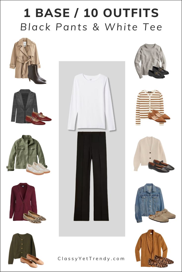 Fall In Atlanta Outfits, 20 Easy Everyday Outfits For Women Over 50, Weekend Autumn Outfit, Fall Outfits For Size 10 Women, Simple Fall Wardrobe, Classic Pieces Fashion, Sports Weekend Outfits, Black Pants Travel Outfit, Grey Khaki Pants Outfit Women