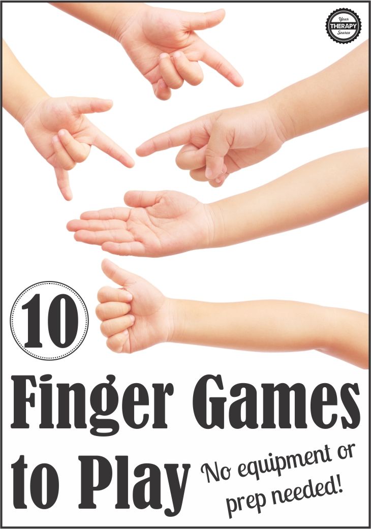 an advertisement for finger games to play with children's hands in the shape of fingers