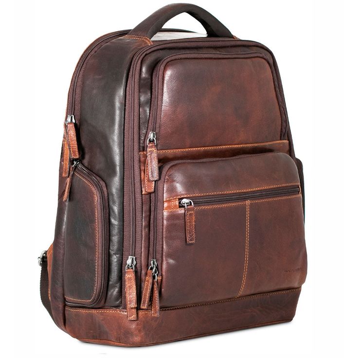 FREE GROUND SHIPPING & FREE MONOGRAMMING! HAND-STAINED BUFFALO LEATHER This leather tech backpack is perfect for the professional on the go. If you can imagine an SUV of backpacks, this would be it! Made from hand-stained buffalo leather, it features a padded compartment for up to a 18.4" laptop, a designated tablet pocket, accessory pockets to hold laptop peripherals and business essentials, and organizer pockets to keep your phone, wallet, pens, and accessories. An angled bottom helps keep ite Backpacks For Men, Tech Backpack, Work Backpack, Leather Backpacks, Business Essentials, Tech Pack, Buffalo Leather, Leather Bags Handmade, Backpack Straps