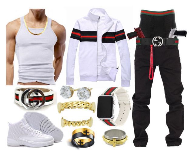 "Devaughn Sixkiller 2" by k4200mazikapo on Polyvore featuring Rocawear, Givenchy, Gucci, men's fashion and menswear #MensFashionSwag Outfits For Black Men, Guys Fashion Swag, Mens Fashion Swag, Mens Fashion Casual Spring, Nike Outfit, Hype Clothing, Teen Swag Outfits, Black Men Fashion Swag, Black Men Street Fashion