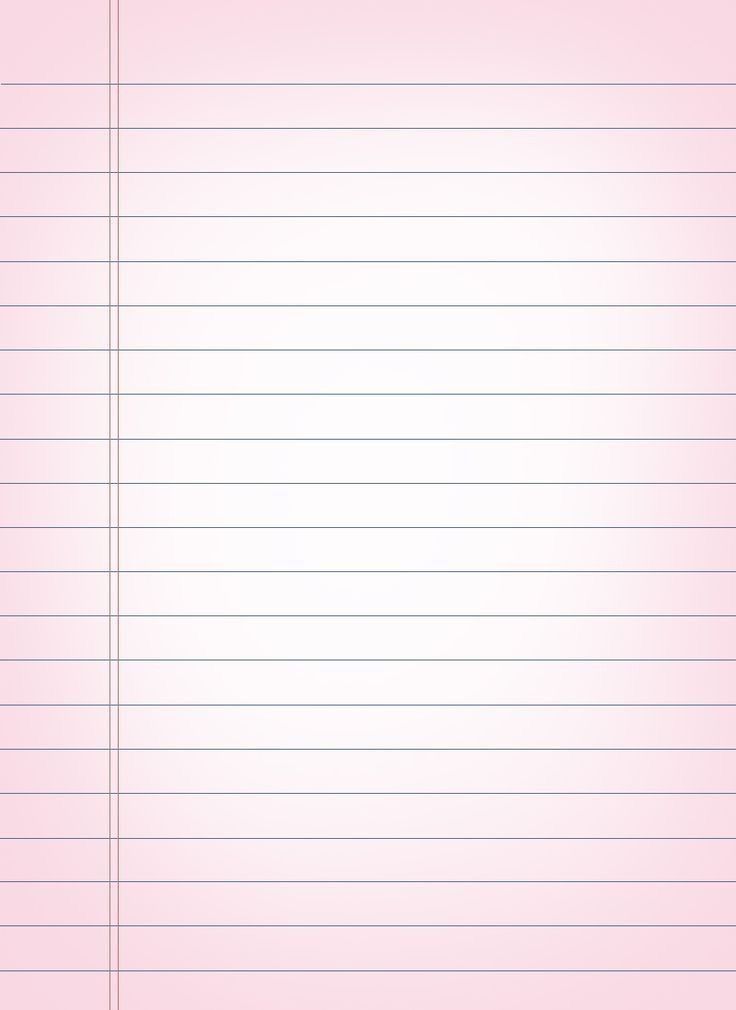 a pink lined paper with lines on it