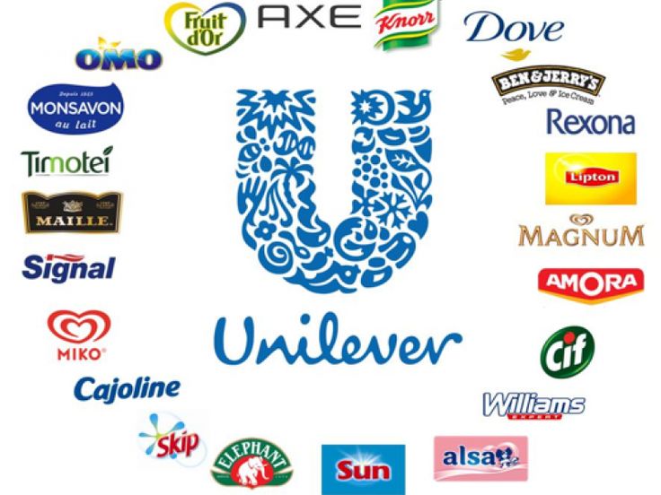 the u logo is surrounded by many different brands