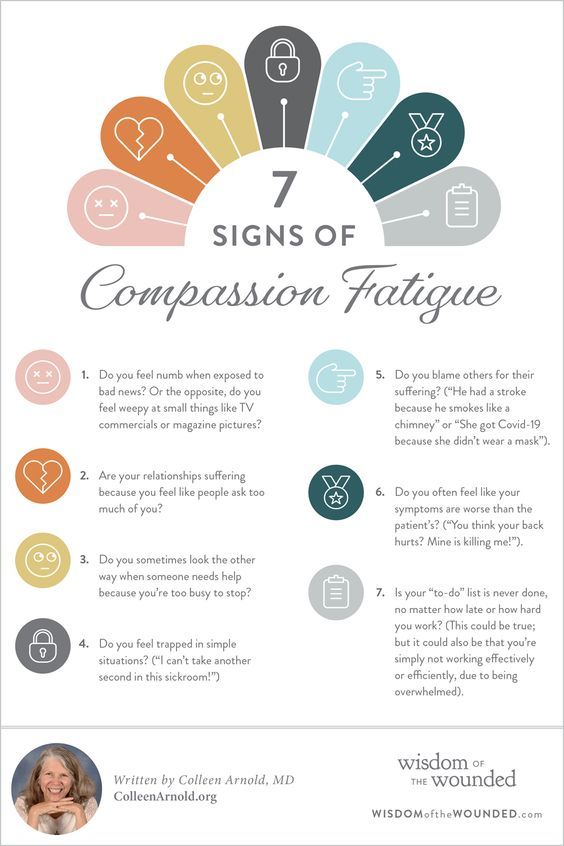 the seven signs of compasion fatigue for women in their 20s and older age