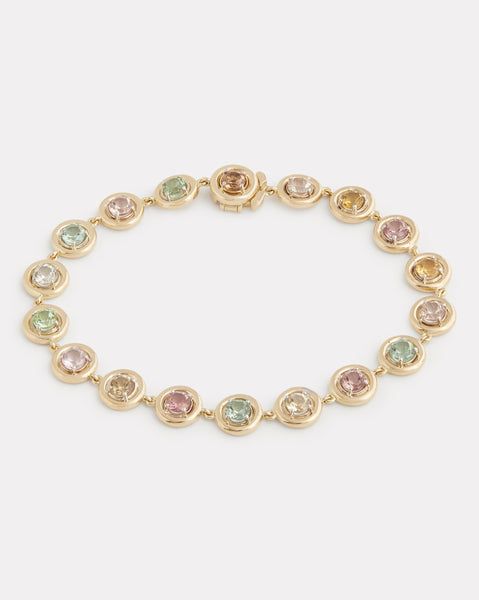 18K Yellow Gold and White Gold Multicolor Tourmaline Bracelet, 5 CTS    7 Inches Style# YB4MTW Dress Reference, Glamour Nails, Wolf Jewelry, Coastal Granddaughter, Gems Bracelet, Tourmaline Bracelet, Jewelry Lookbook, Cute Bracelets, Girly Jewelry