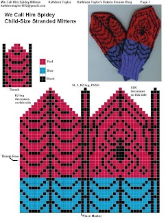 an image of a knitted mitten pattern for children's hand warmers