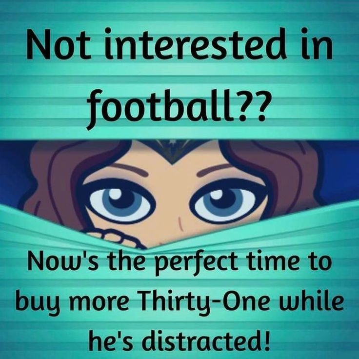 a girl peeking out from behind a sheet with the caption not interested in football?