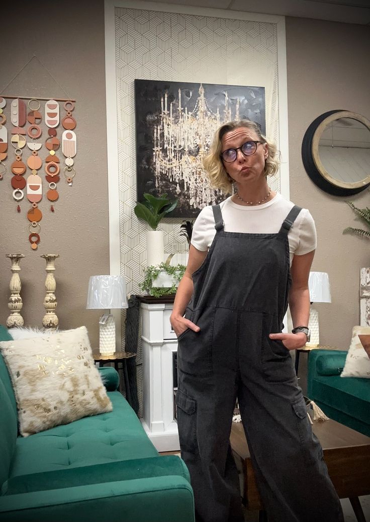 This jumpsuit was made for Brooke! 😍 And who wouldnt' want to twin with this amazing lady... grab your jumpsuit here! Workwear Washed Overalls Jumpsuits And Rompers, Casual Washed Black Jumpsuits And Rompers With Pockets, Utility Washed Overalls Jumpsuit, Relaxed Fit Washed Jumpsuit Overall, Washed Workwear Overall Jumpsuit, Washed Workwear Overalls, Cargo Jumpsuit, Stylish Fall Outfits, Trendy Boots