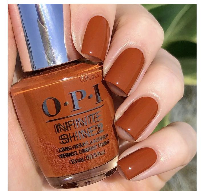 Fall Toe Nails, Opi Nail Colors, Orange Nail Polish, Fall Manicure, Opi Nail Lacquer, Fall Nail Colors, Brown Nails, Orange Nails, Opi Nails