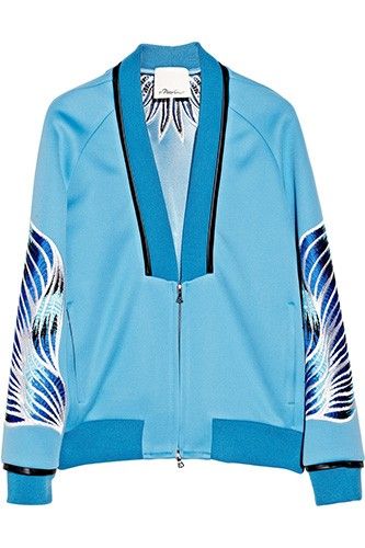 Kimono Styles, Sports Wear Fashion, Sport Chic, Cool Jackets, Silk Embroidery, Fall Color, Bomber Jackets, 3.1 Phillip Lim, High Class