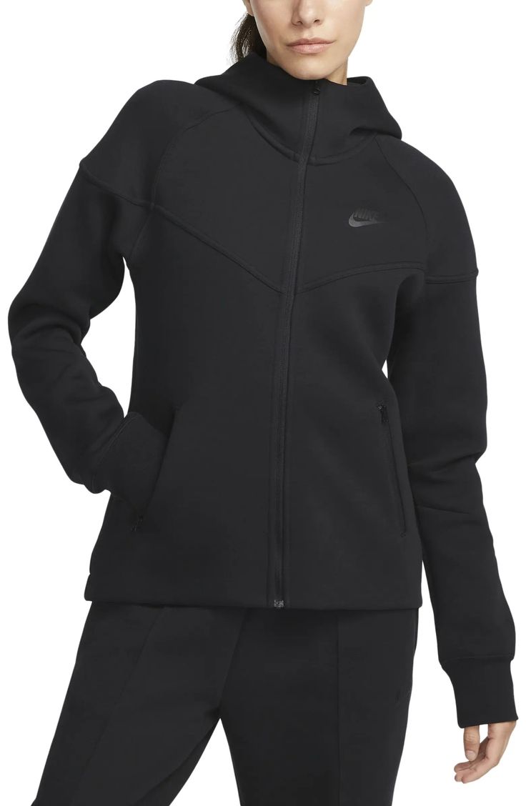 Nike Sportswear Tech Fleece Windrunner Zip Hoodie | Nordstrom Tech Fleece Hoodie, Nike Sportswear Tech Fleece, Nike Sportswear Women, Windrunner Jacket, Black Sportswear, Tops Nike, Nike Tech Fleece, Nike Tech, Tech Fleece