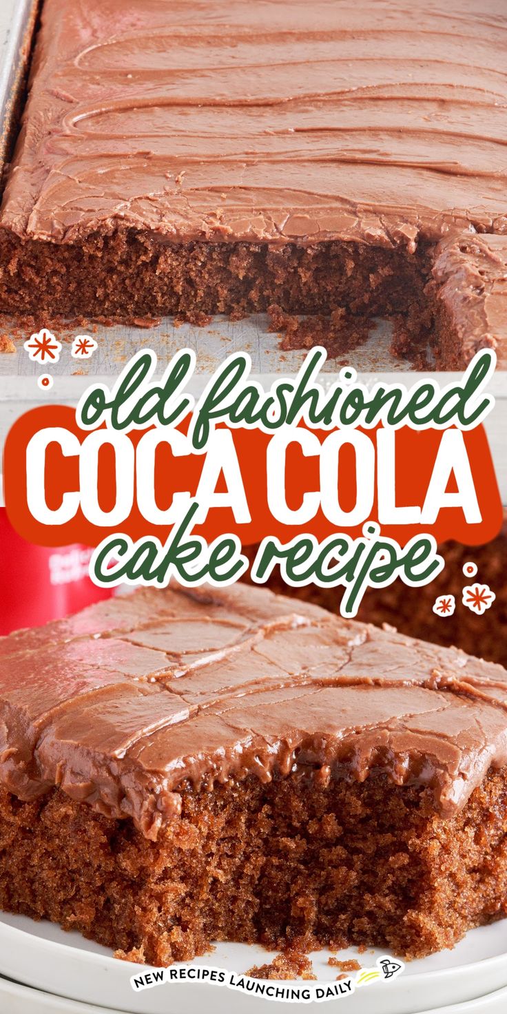 an old fashioned coca cola cake recipe with chocolate frosting