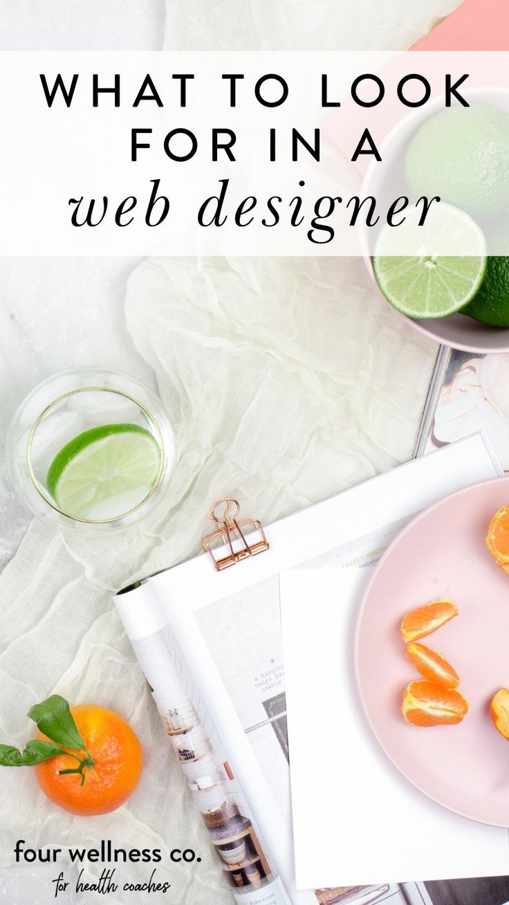 what to look for in a web designer - oranges, limes and water