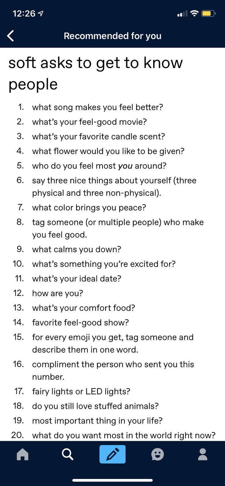 Fun Questionnaire For Friends, High Conversation Topics, Tumblr Asks List, How To Greet Someone, Grwm Topics, Convo Starters With Friends, Keep A Conversation Going Text, Things To Like About Someone, How To Get Better At Talking To People