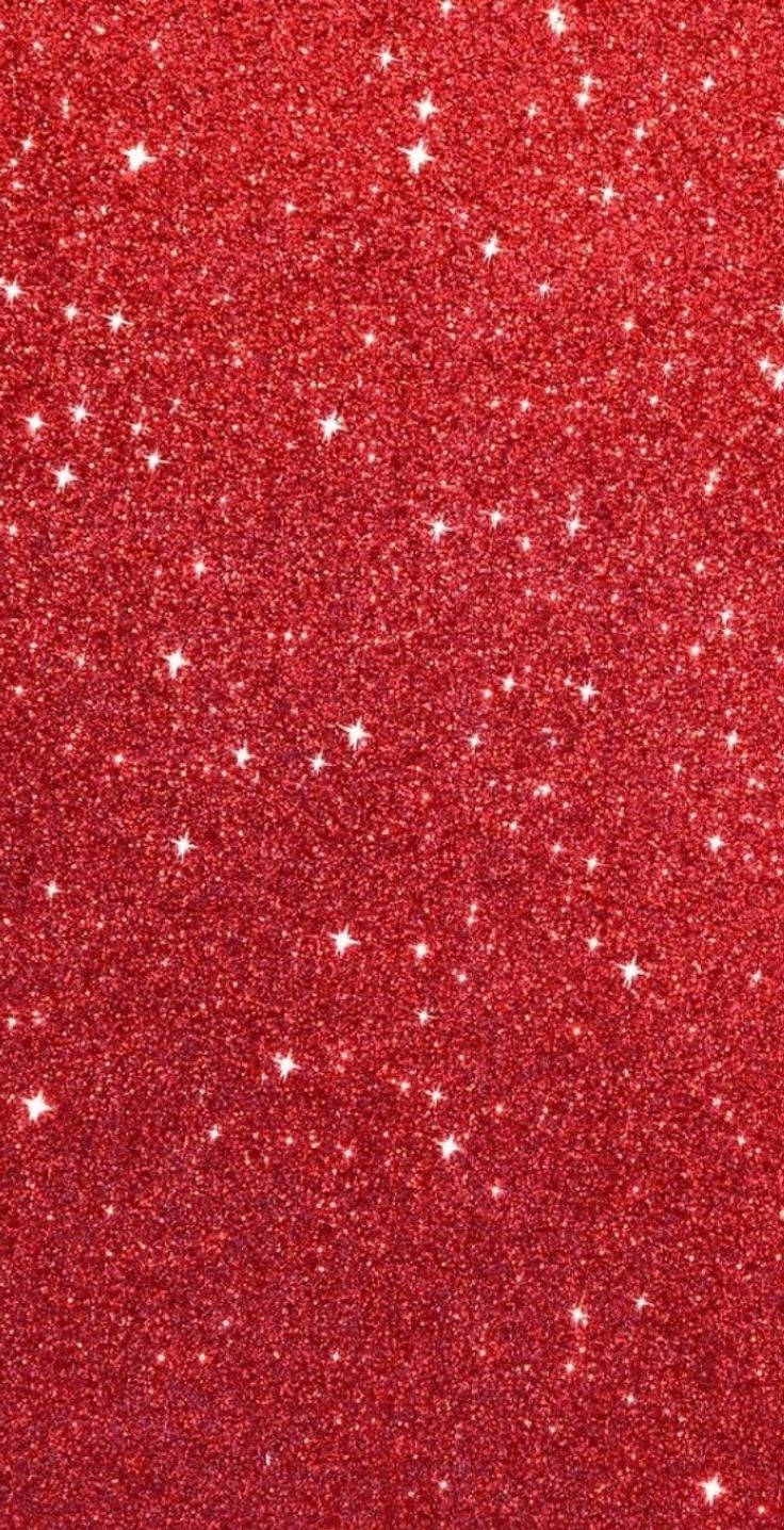 red glitter background with white stars